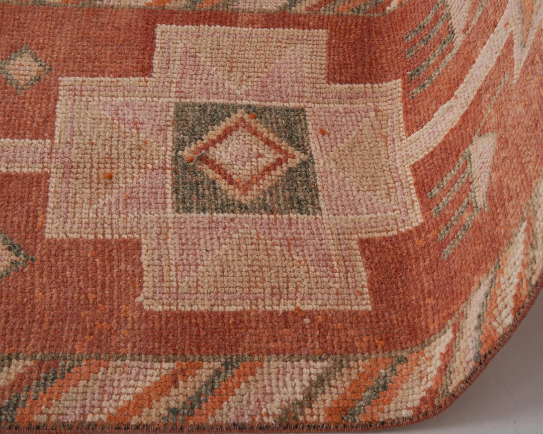 Multicolor Turkish Oushak Rug 2'5" x 9'5" Hand-Knotted | No. VR94891