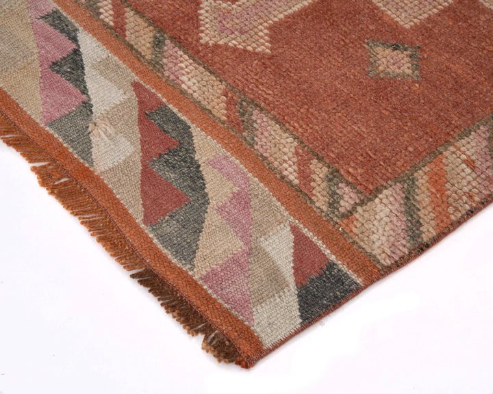 Multicolor Turkish Oushak Rug 2'5" x 9'5" Hand-Knotted | No. VR94891