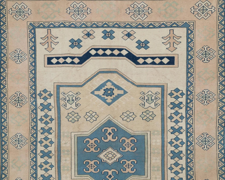 Multicolor Turkish Oushak Rug 6'7" x 9'2" Hand-Knotted | No. VR94968