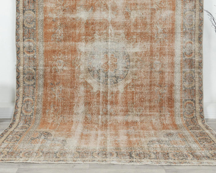 Multicolor Turkish Oushak Rug 6' 2" x 9' 7" Hand-Knotted | No. VR95032