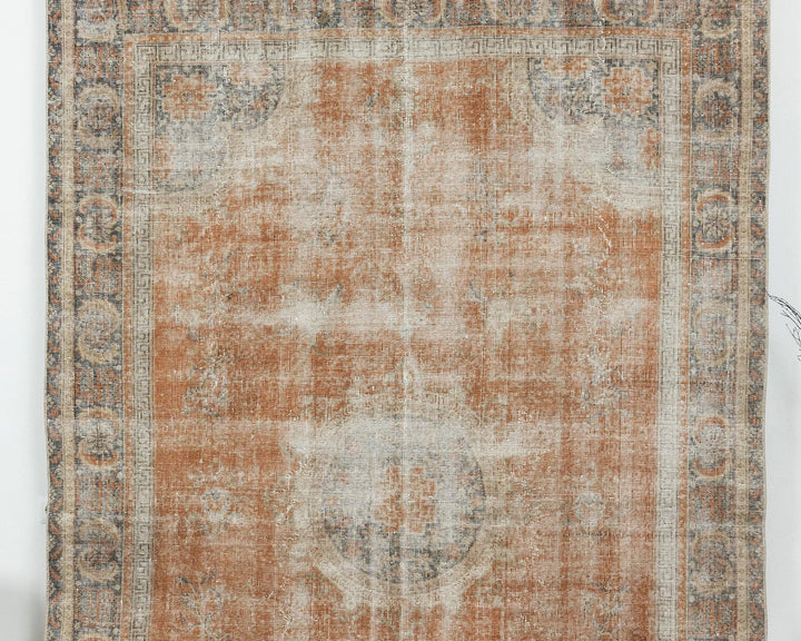 Multicolor Turkish Oushak Rug 6' 2" x 9' 7" Hand-Knotted | No. VR95032