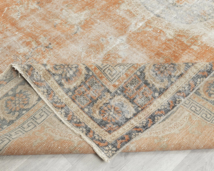 Multicolor Turkish Oushak Rug 6' 2" x 9' 7" Hand-Knotted | No. VR95032