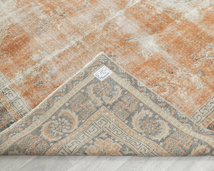 Multicolor Turkish Oushak Rug 6' 2" x 9' 7" Hand-Knotted | No. VR95032