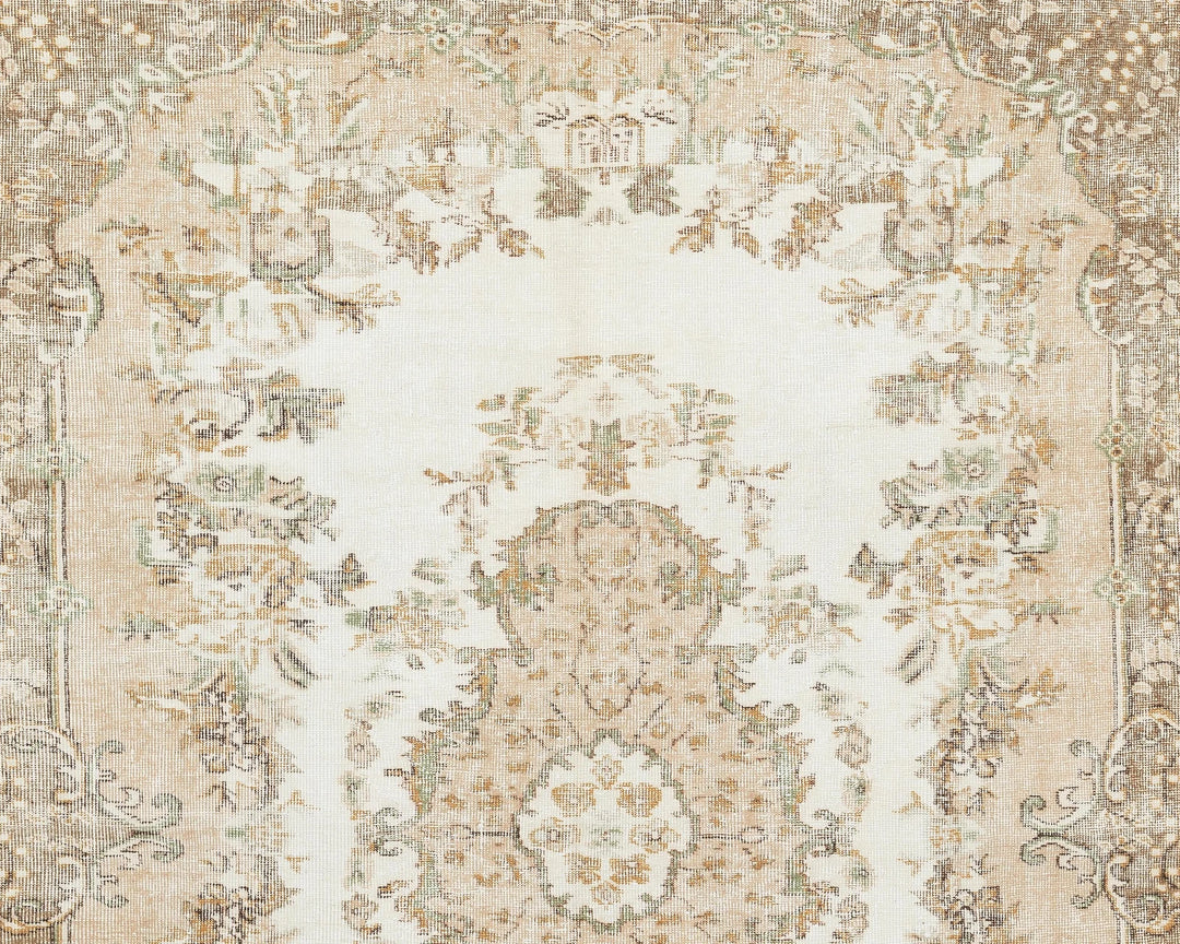 Multicolor Turkish Oushak Rug 8' 2" x 6' 3" Hand-Knotted | No. VR95110