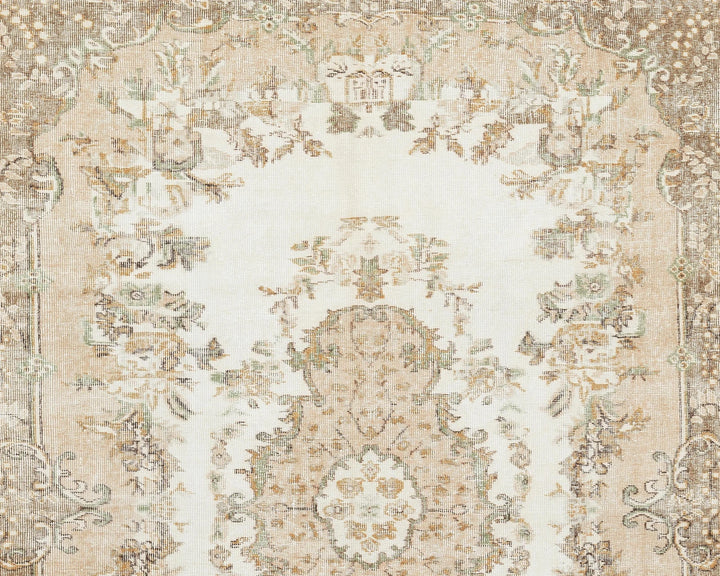 Multicolor Turkish Oushak Rug 8' 2" x 6' 3" Hand-Knotted | No. VR95110