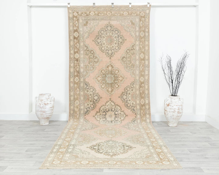 Multicolor Turkish Oushak Rug 4' 10" x 12' 6" Hand-Knotted | No. VR95215
