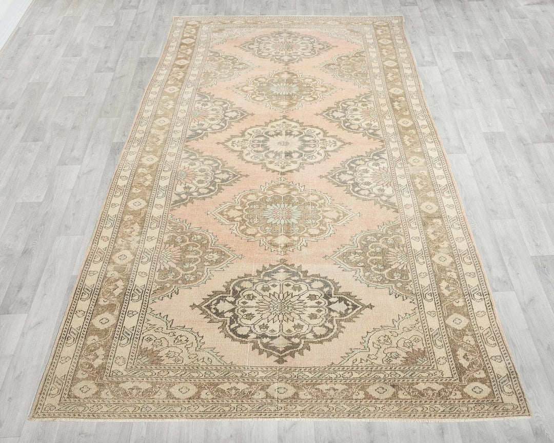 Multicolor Turkish Oushak Rug 4' 10" x 12' 6" Hand-Knotted | No. VR95215
