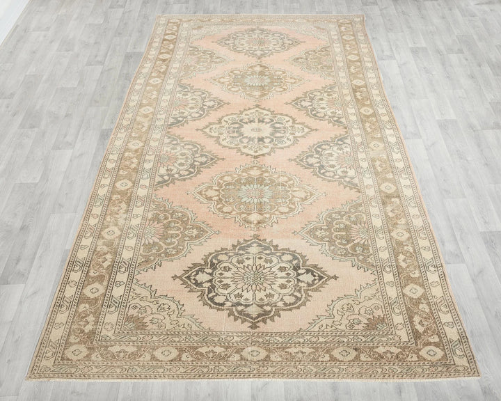 Multicolor Turkish Oushak Rug 4' 10" x 12' 6" Hand-Knotted | No. VR95215