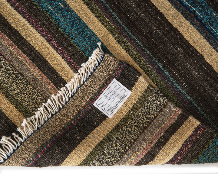 Multicolor Turkish Kilim Rug 9' x 5' 5" Flat-Weave | No. VR95248