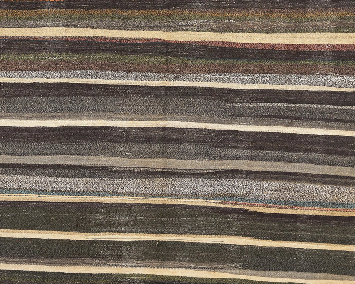 Multicolor Turkish Kilim Rug 9' x 5' 5" Flat-Weave | No. VR95248