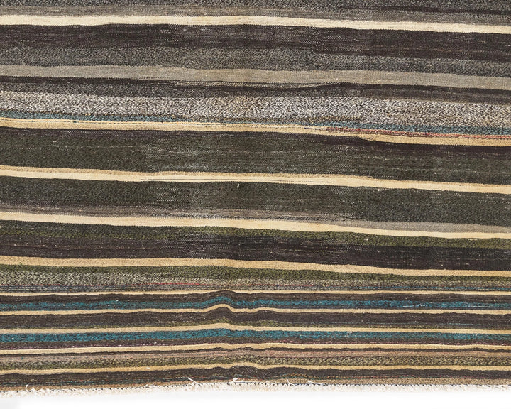 Multicolor Turkish Kilim Rug 9' x 5' 5" Flat-Weave | No. VR95248