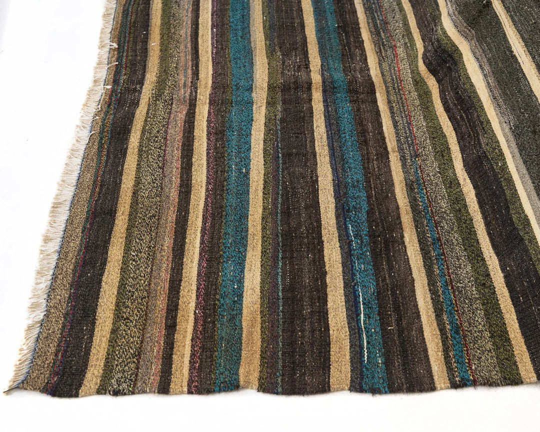 Multicolor Turkish Kilim Rug 9' x 5' 5" Flat-Weave | No. VR95248