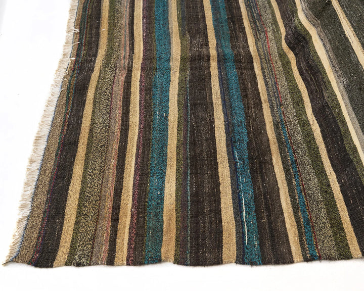 Multicolor Turkish Kilim Rug 9' x 5' 5" Flat-Weave | No. VR95248