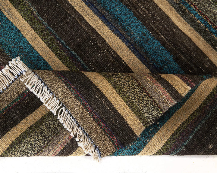 Multicolor Turkish Kilim Rug 9' x 5' 5" Flat-Weave | No. VR95248