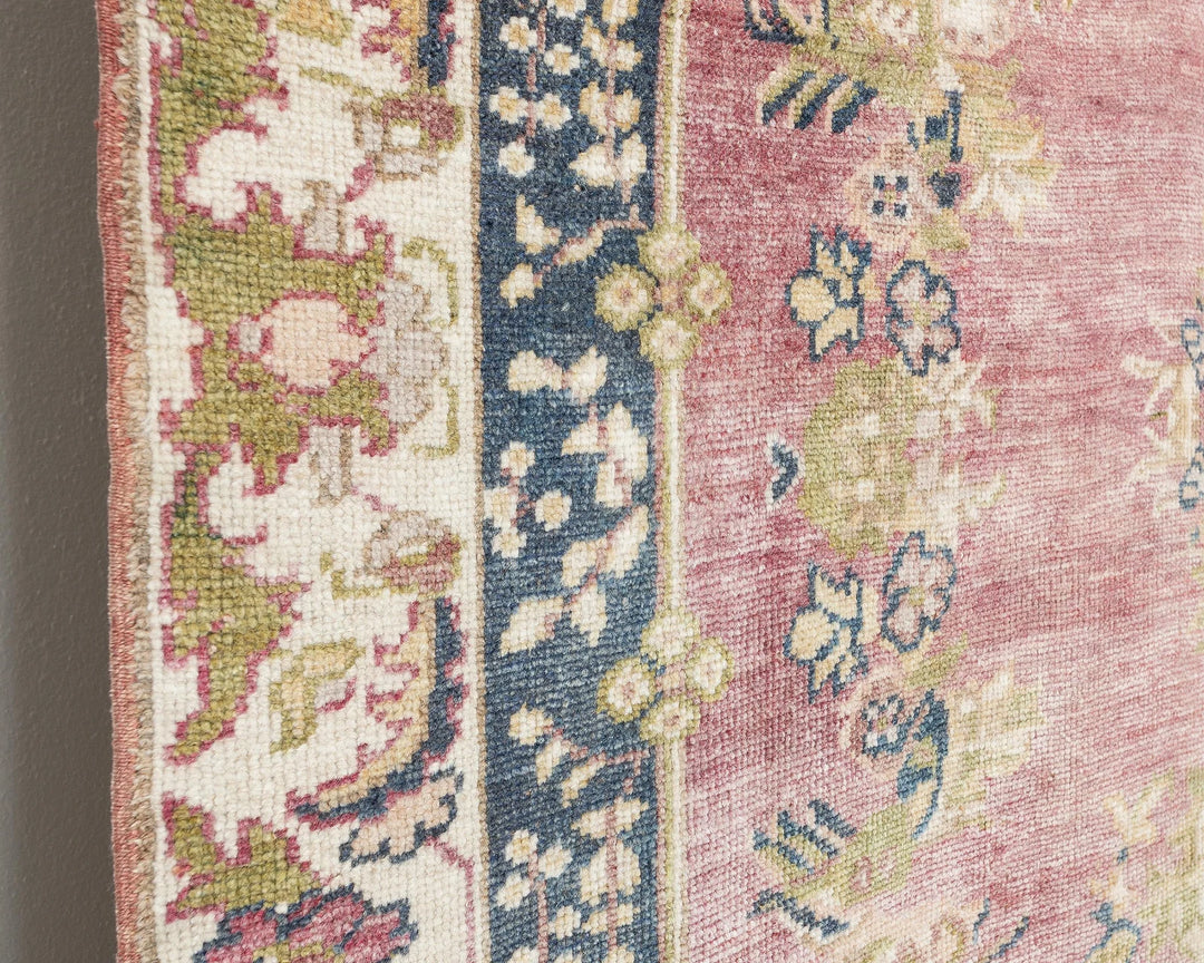 Multicolor Turkish Oushak Rug 4'11" x 8'4" Hand-Knotted | No. VR95262