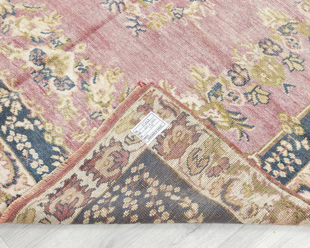Multicolor Turkish Oushak Rug 4'11" x 8'4" Hand-Knotted | No. VR95262