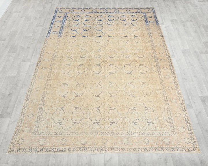 Multicolor Turkish Oushak Rug 6'5" x 9'2" Hand-Knotted | No. VR95279