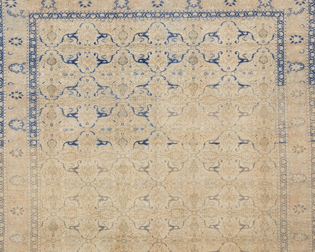 Multicolor Turkish Oushak Rug 6'5" x 9'2" Hand-Knotted | No. VR95279
