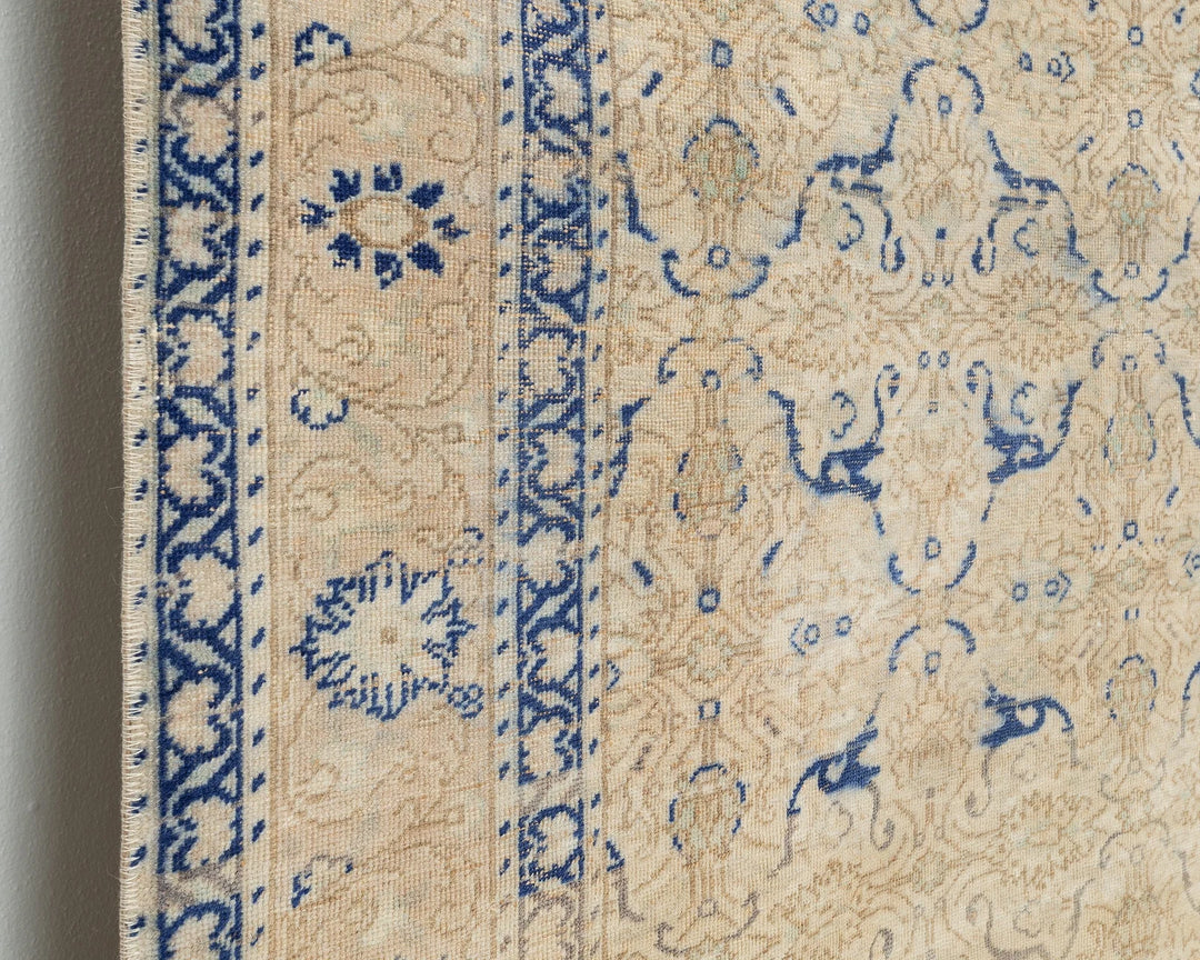 Multicolor Turkish Oushak Rug 6'5" x 9'2" Hand-Knotted | No. VR95279