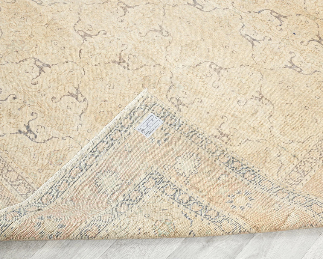 Multicolor Turkish Oushak Rug 6'5" x 9'2" Hand-Knotted | No. VR95279