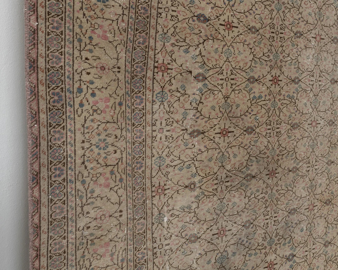 Multicolor Turkish Oushak Rug 7' 5" x 10' 8" Hand-Knotted | No. VR95363
