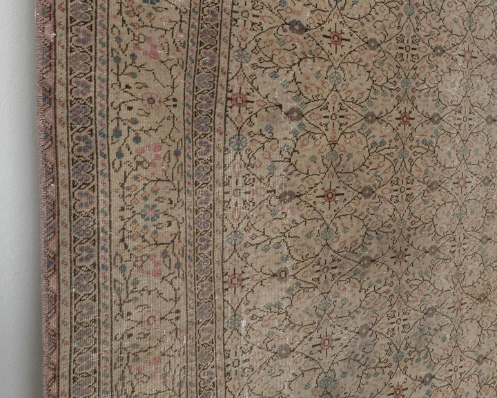 Multicolor Turkish Oushak Rug 7' 5" x 10' 8" Hand-Knotted | No. VR95363