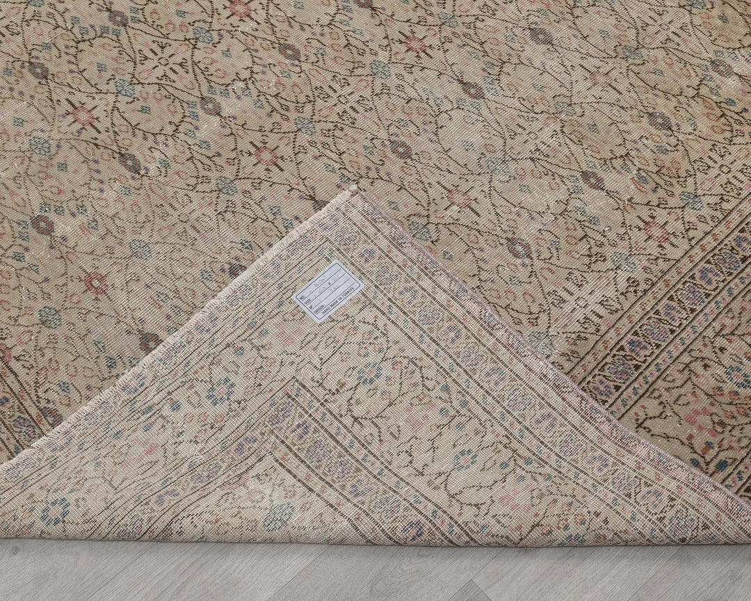 Multicolor Turkish Oushak Rug 7' 5" x 10' 8" Hand-Knotted | No. VR95363