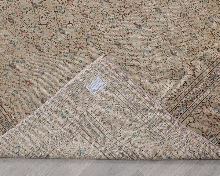 Multicolor Turkish Oushak Rug 7' 5" x 10' 8" Hand-Knotted | No. VR95363