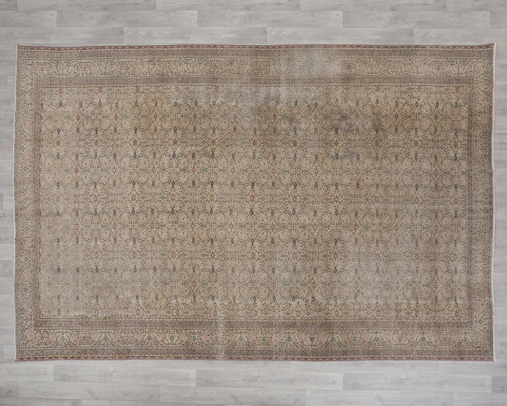 Multicolor Turkish Oushak Rug 7' 5" x 10' 8" Hand-Knotted | No. VR95363