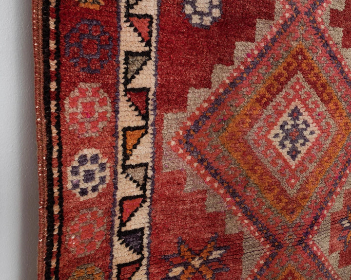 Multicolor Turkish Oushak Rug 12' 10" x 2' 11" Hand-Knotted | No. VR95540