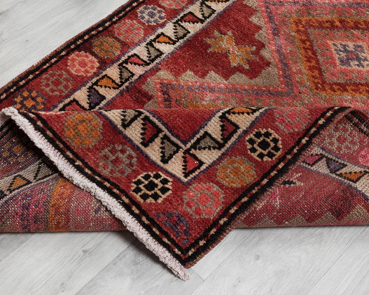 Multicolor Turkish Oushak Rug 12' 10" x 2' 11" Hand-Knotted | No. VR95540