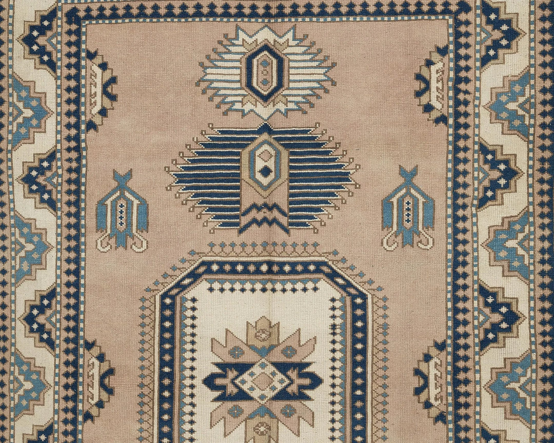Multicolor Turkish Oushak Rug 5' 5" x 8' 7" Hand-Knotted | No. VR95585