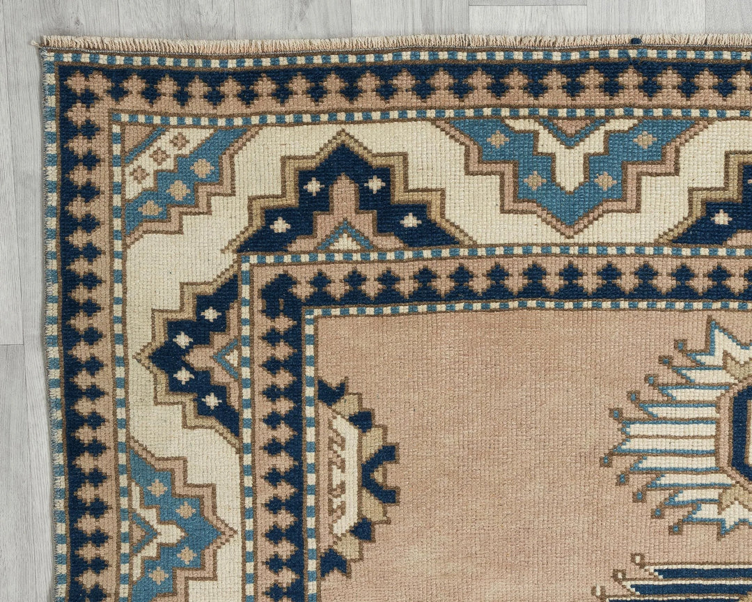 Multicolor Turkish Oushak Rug 5' 5" x 8' 7" Hand-Knotted | No. VR95585