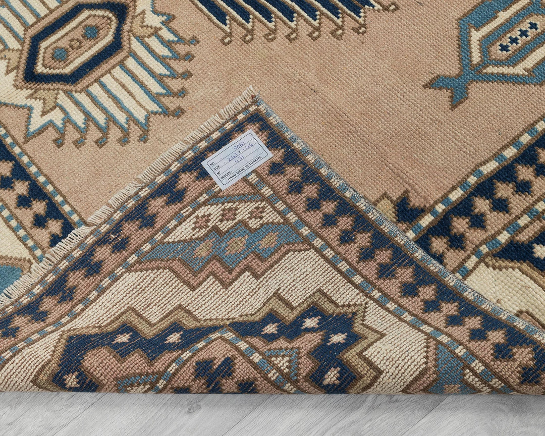 Multicolor Turkish Oushak Rug 5' 5" x 8' 7" Hand-Knotted | No. VR95585