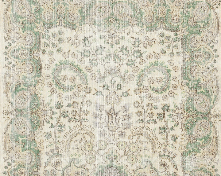 Multicolor Turkish Oushak Rug 5'5" x 9' Hand-Knotted | No. VR95701