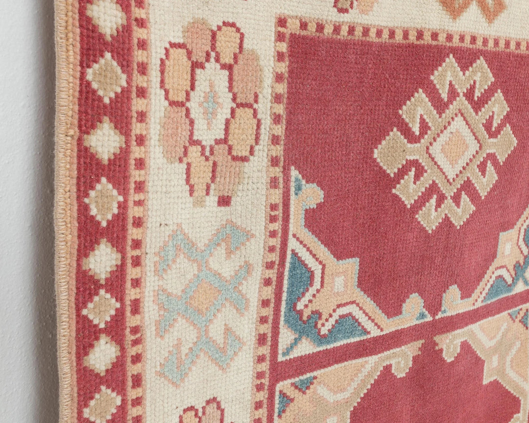 Multicolor Turkish Oushak Rug 4' 8" x 2' 10" Hand-Knotted | No. VR95745