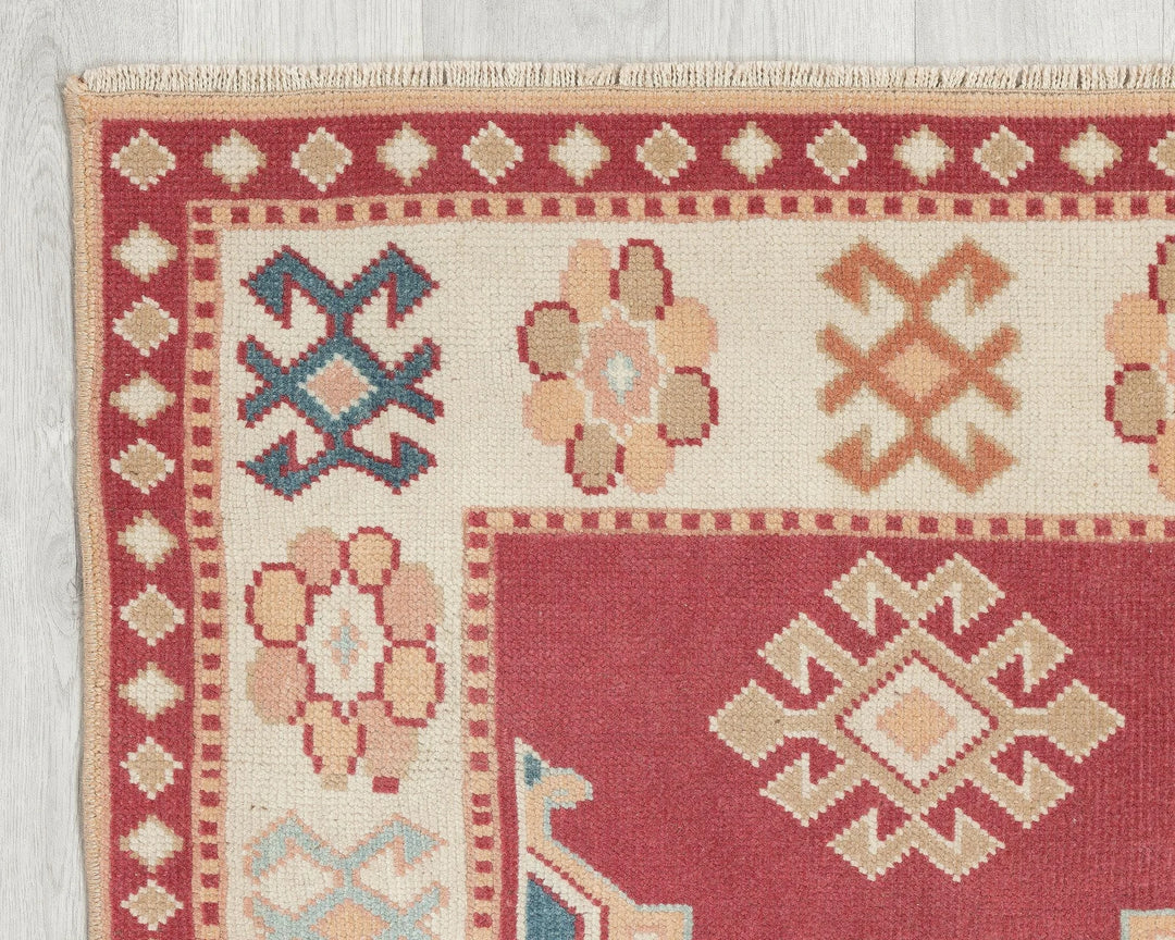 Multicolor Turkish Oushak Rug 4' 8" x 2' 10" Hand-Knotted | No. VR95745