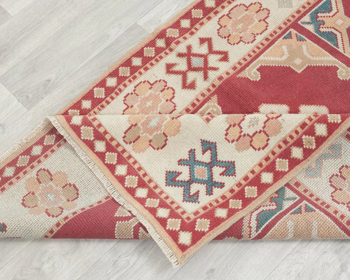 Multicolor Turkish Oushak Rug 4' 8" x 2' 10" Hand-Knotted | No. VR95745
