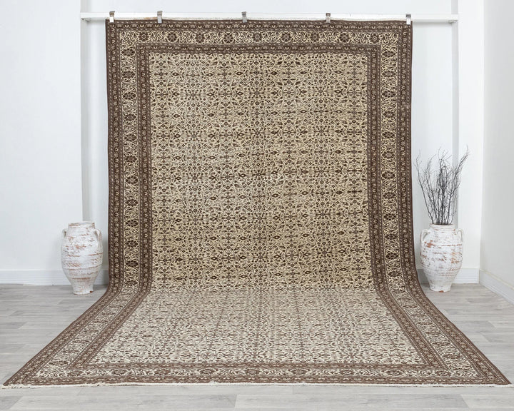 Multicolor Turkish Oushak Rug 8' 5" x 12' 8" Hand-Knotted
