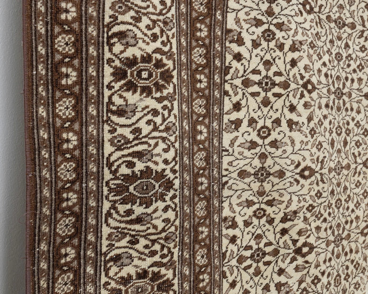 Multicolor Turkish Oushak Rug 8' 5" x 12' 8" Hand-Knotted close-up