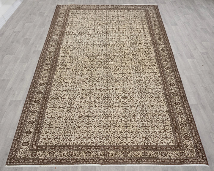 Multicolor Turkish Oushak Rug 8' 5" x 12' 8" Hand-Knotted field