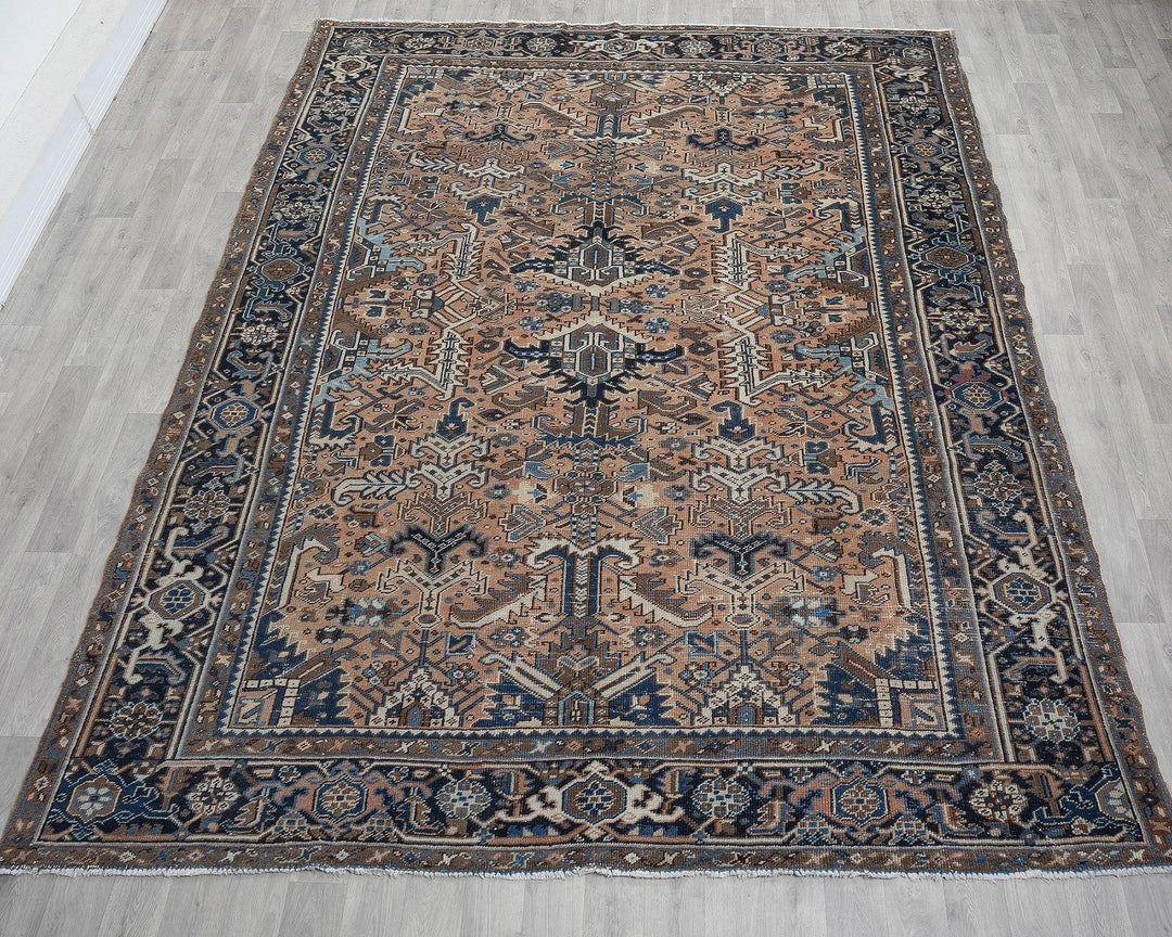 Multicolor Turkish Oushak Rug 8' 2" x 10' 10" Hand-Knotted view 9