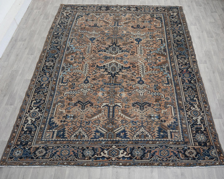 Multicolor Turkish Oushak Rug 8' 2" x 10' 10" Hand-Knotted view 9
