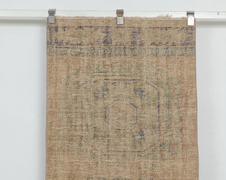 Blue Turkish Oushak Rug 2'7" x 11'4" Hand-Knotted view