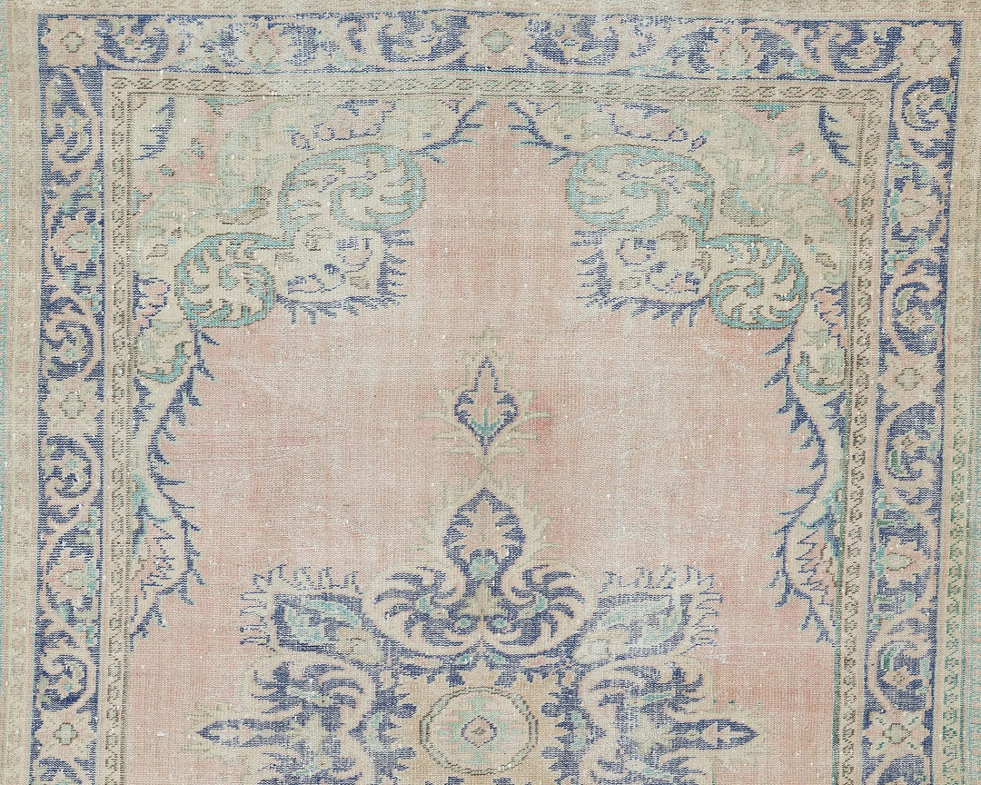 Multicolor Turkish Oushak Rug 10' x 6' 11" Hand-Knotted | No. VR95912