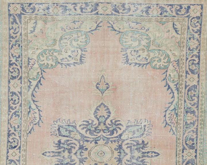 Multicolor Turkish Oushak Rug 10' x 6' 11" Hand-Knotted | No. VR95912