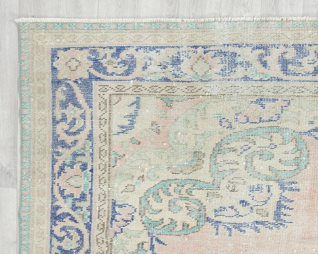 Multicolor Turkish Oushak Rug 10' x 6' 11" Hand-Knotted | No. VR95912