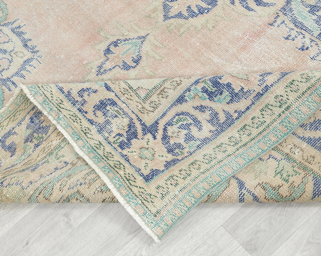 Multicolor Turkish Oushak Rug 10' x 6' 11" Hand-Knotted | No. VR95912