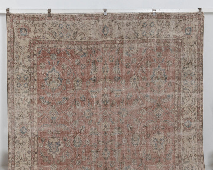 Multicolor Turkish Oushak Rug 7' 11" x 11' 2" Hand-Knotted | No. VR95925