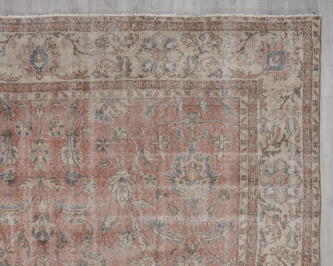 Multicolor Turkish Oushak Rug 7' 11" x 11' 2" Hand-Knotted | No. VR95925